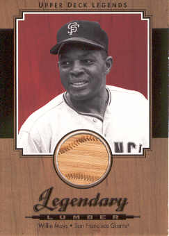 2001 Upper Deck Legends Legendary Lumber #LWM Willie Mays DP