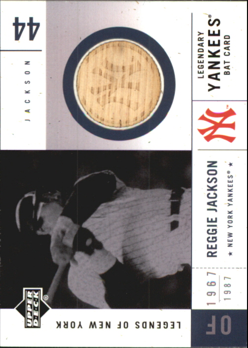 2001 Upper Deck Legends of NY Game Bat #LYBRJ Reggie Jackson