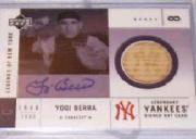 2001 Upper Deck Legends of NY Game Bat Autograph #SYBYB Yogi Berra