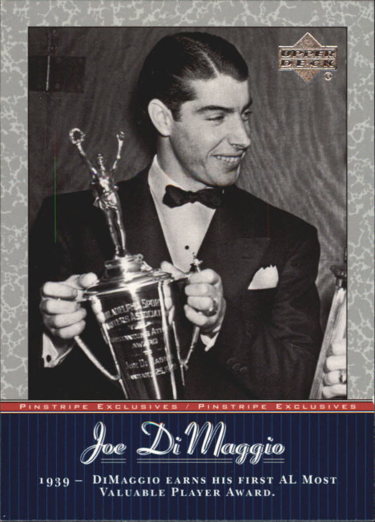2001 Upper Deck Pinstripe Exclusives DiMaggio #JD15 Joe DiMaggio