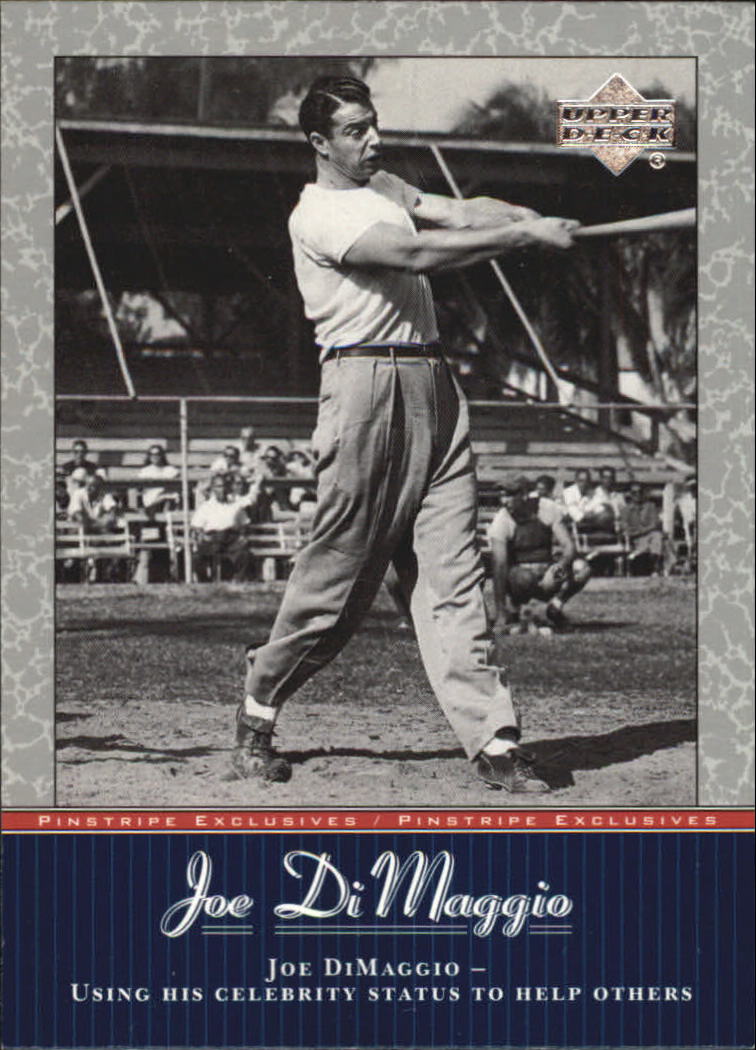 2001 Upper Deck Pinstripe Exclusives DiMaggio #JD17 Joe DiMaggio