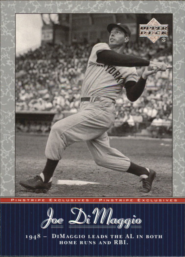 2001 Upper Deck Pinstripe Exclusives DiMaggio #JD35 Joe DiMaggio