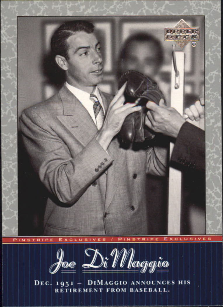 2001 Upper Deck Pinstripe Exclusives DiMaggio #JD42 Joe DiMaggio