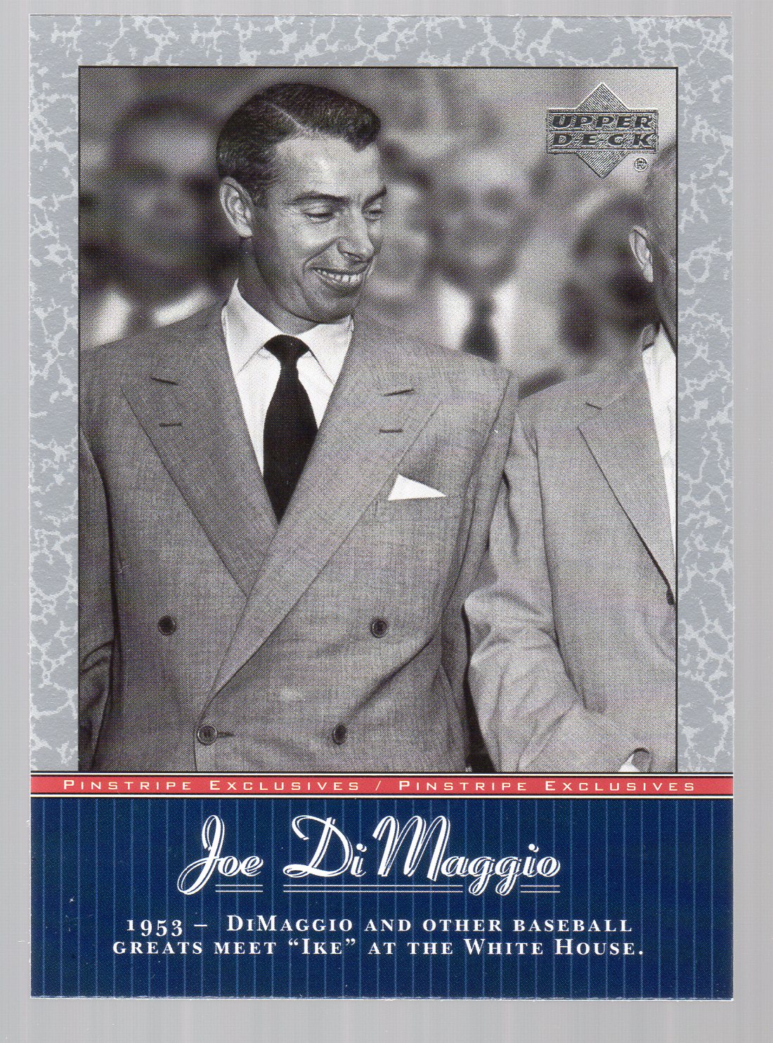 2001 Upper Deck Pinstripe Exclusives DiMaggio #JD43 Joe DiMaggio