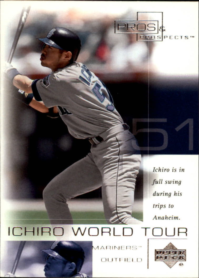 2001 Upper Deck Pros and Prospects Ichiro World Tour #WT4 Ichiro Edison Field