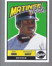 2001 Upper Deck Vintage Matinee Idols #M3 Barry Bonds