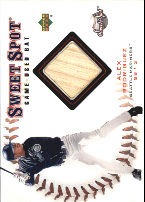 2001 Sweet Spot Game Bat #BAR Alex Rodriguez