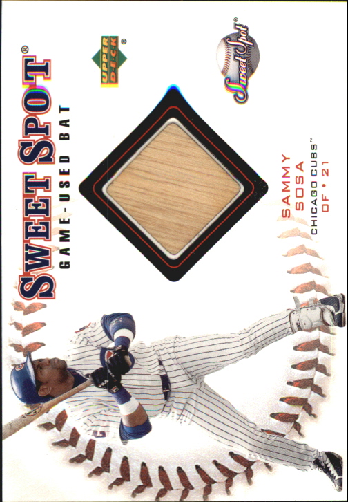 2001 Sweet Spot Game Bat #BSS Sammy Sosa