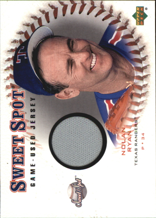 2001 Sweet Spot Game Jersey #JNR Nolan Ryan