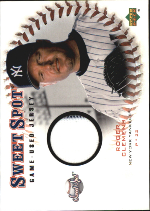 2001 Sweet Spot Game Jersey #JRC Roger Clemens