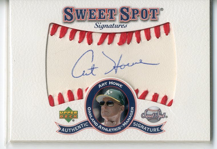 2001 Sweet Spot Signatures #SAH Art Howe