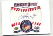 2001 Sweet Spot Signatures #SCJ Chipper Jones