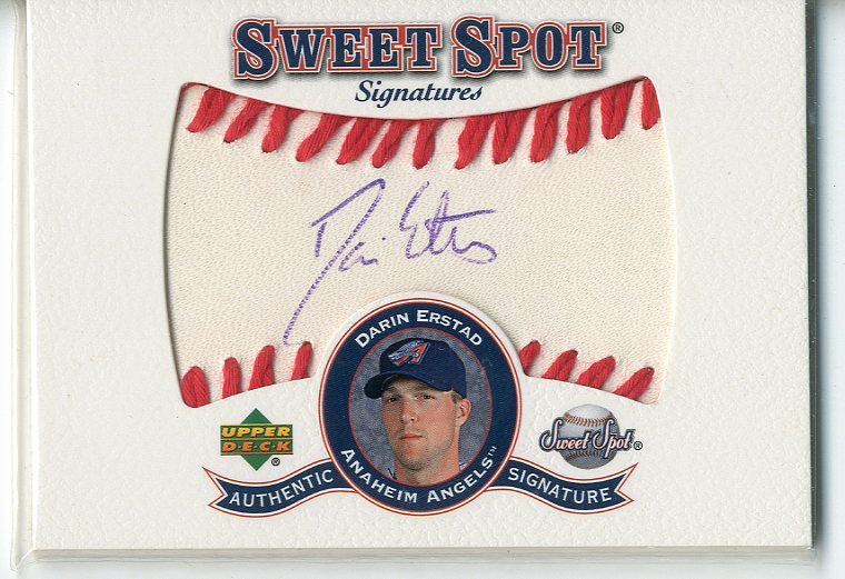 2001 Sweet Spot Signatures #SDE Darin Erstad