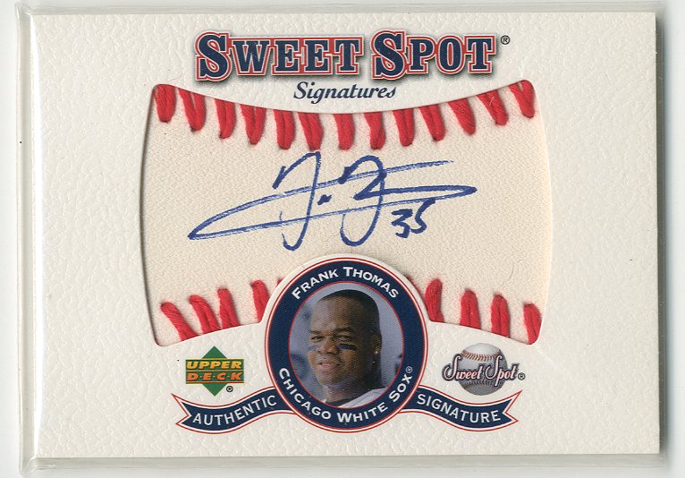 2001 Sweet Spot Signatures #SFT Frank Thomas