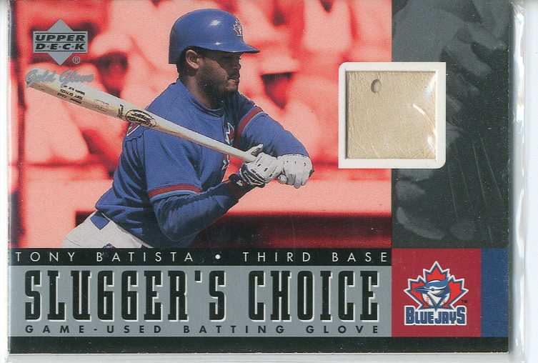 2001 Upper Deck Gold Glove Slugger's Choice #SCTB Tony Batista