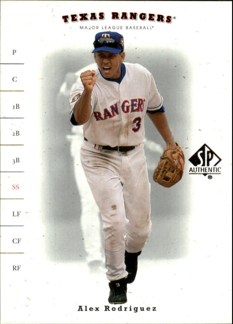 2001 SP Authentic #22 Alex Rodriguez