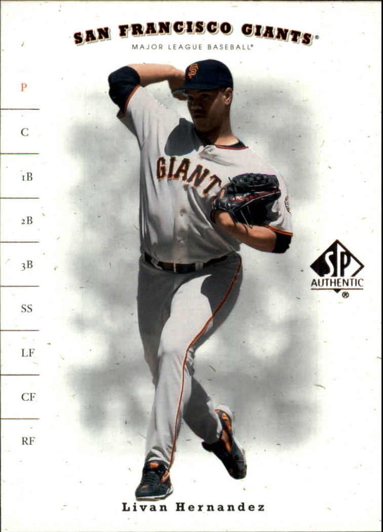 2001 SP Authentic #68 Livan Hernandez
