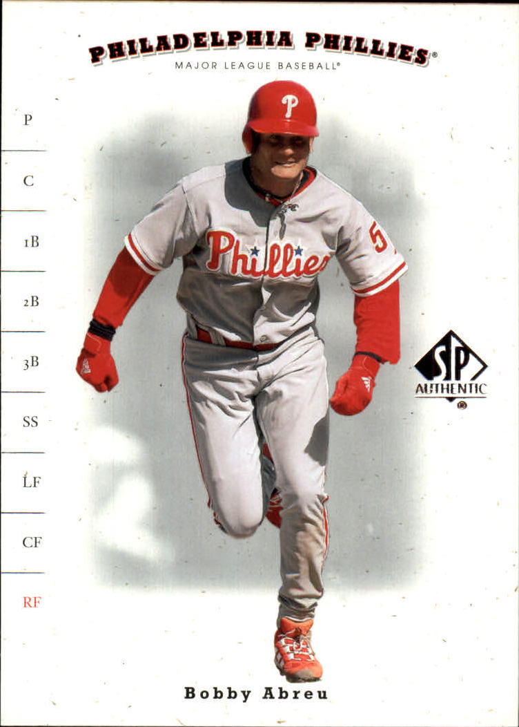 2001 SP Authentic #81 Bob Abreu