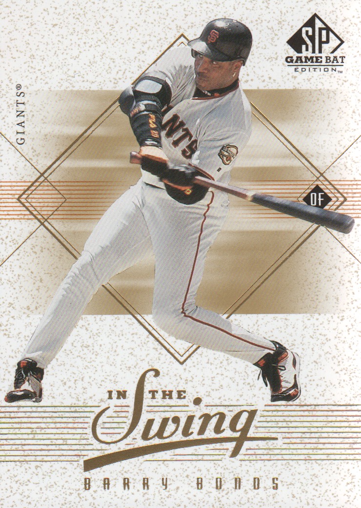2001 SP Game Bat Edition In the Swing #IS5 Barry Bonds