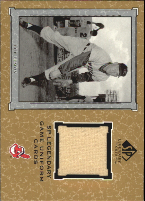 2001 SP Legendary Cuts Game Jersey #JBL Bob Lemon Uni