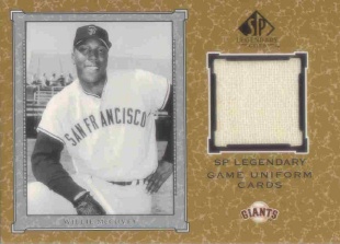 2001 SP Legendary Cuts Game Jersey #JWM Willie McCovey Uni *