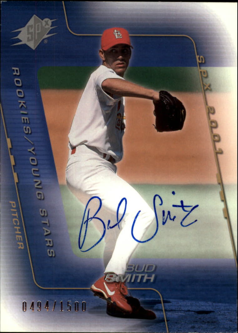 2001 SPx #210 Bud Smith YS AU RC