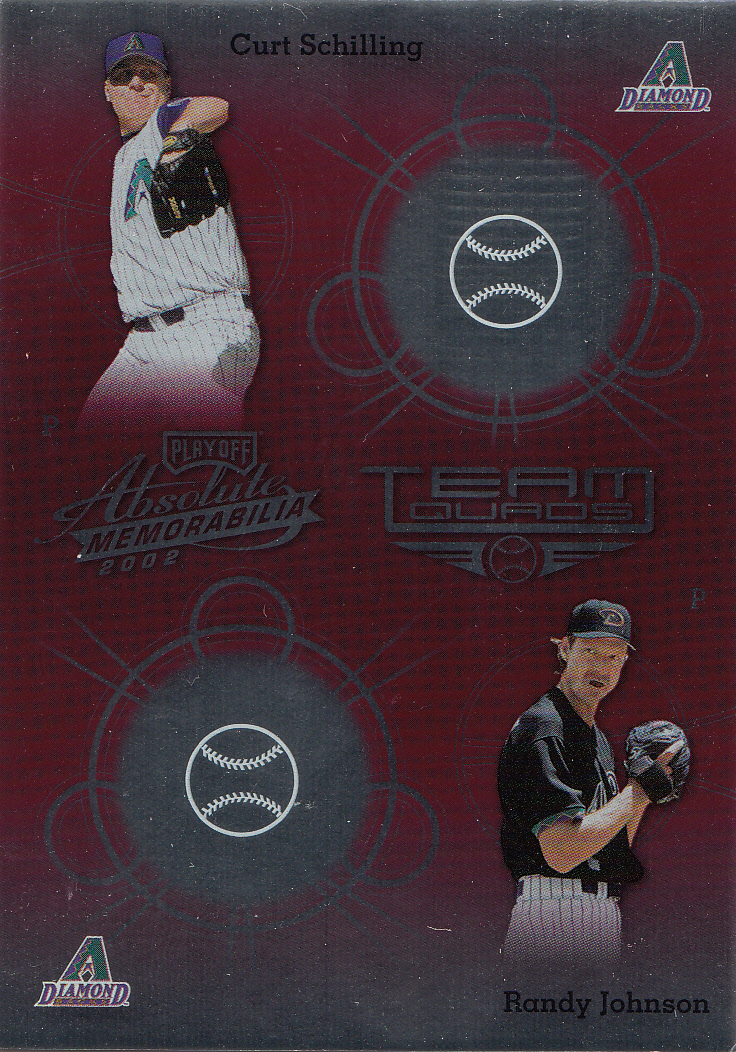 2002 Absolute Memorabilia Team Quads #2 Schill/Randy/Gonz/Grace