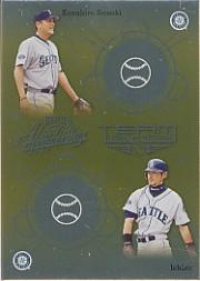 2002 Absolute Memorabilia Team Quads Gold #18 Ichiro/Sasaki/Boone/Edgar