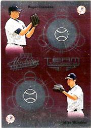 2002 Absolute Memorabilia Team Tandems #19 R.Clemens/M.Mussina