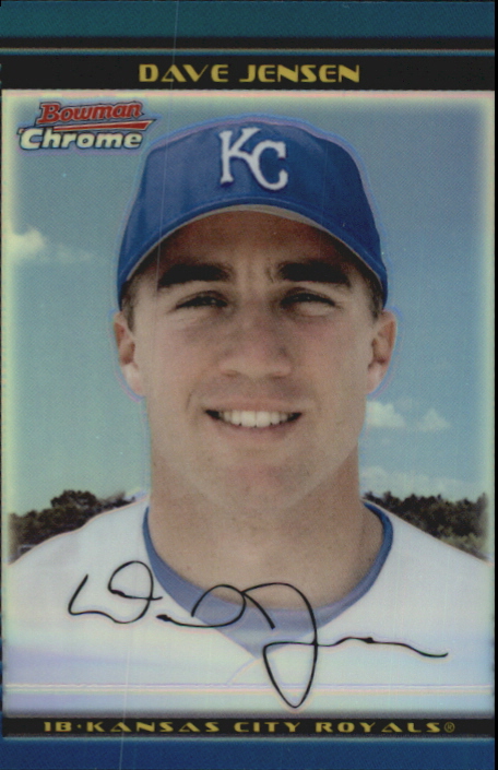 2002 Bowman Chrome Draft Refractors #70 Dave Jensen