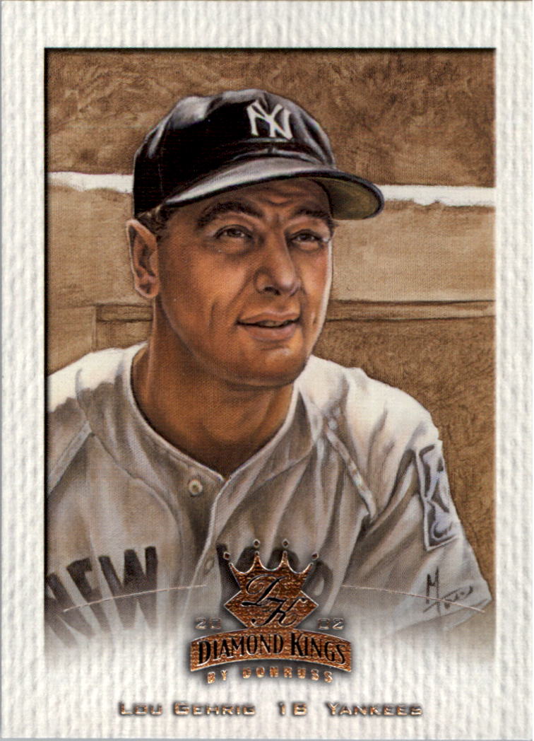2002 Diamond Kings #143 Lou Gehrig SP