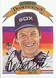 2002 Diamond Kings Recollection Autographs #12 Carlton Fisk 82 DK/18