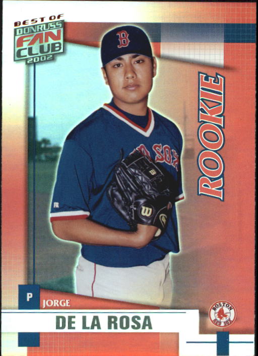 2002 Donruss Best of Fan Club #247 Jorge De La Rosa/1350 RC
