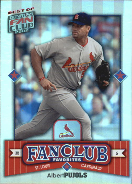 2002 Donruss Best of Fan Club #286 Albert Pujols FC/2000
