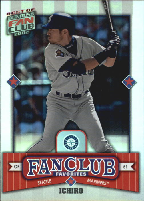 2002 Donruss Best of Fan Club #293 Ichiro Suzuki FC/2025