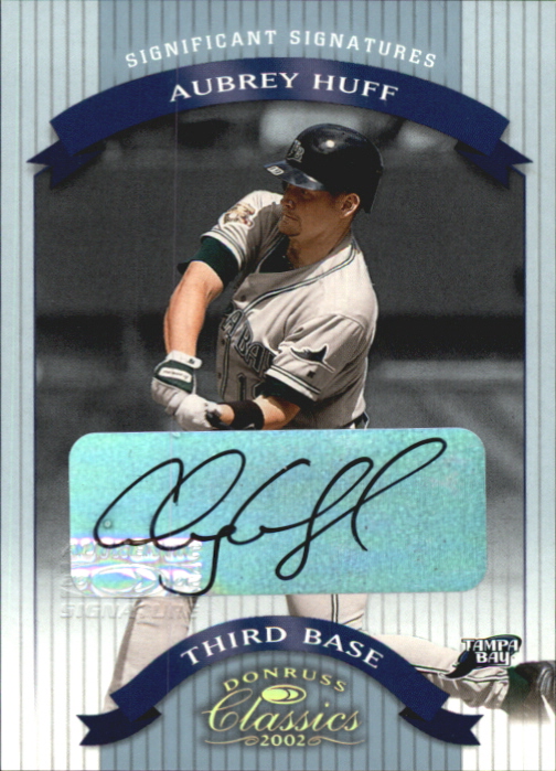2002 Donruss Classics Significant Signatures #76 Aubrey Huff/25