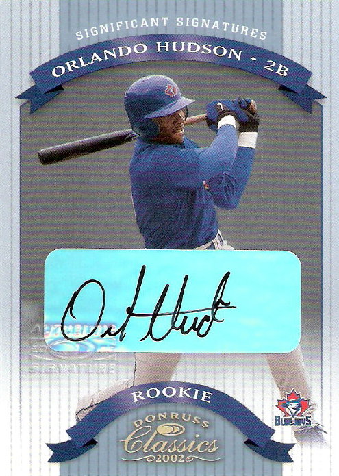 2002 Donruss Classics Significant Signatures #116 Orlando Hudson ROO/400