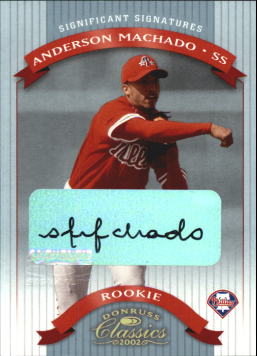 2002 Donruss Classics Significant Signatures #137 Anderson Machado ROO/500
