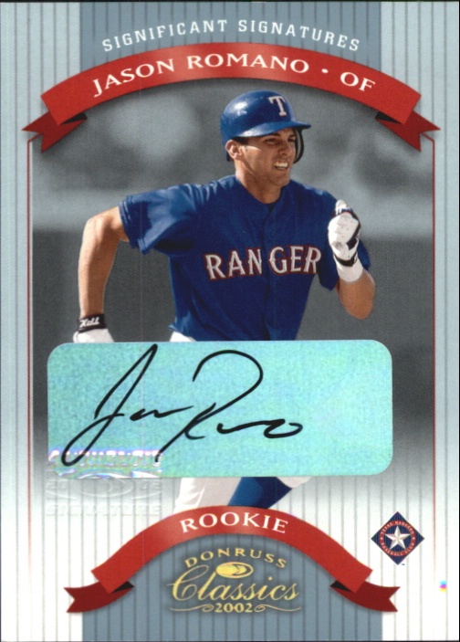 2002 Donruss Classics Significant Signatures #143 Jason Romano ROO/500