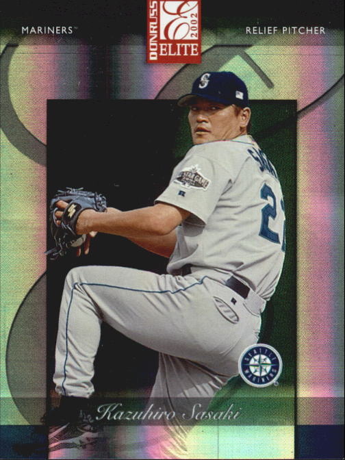 2002 Donruss Elite #128 Kazuhiro Sasaki STAR