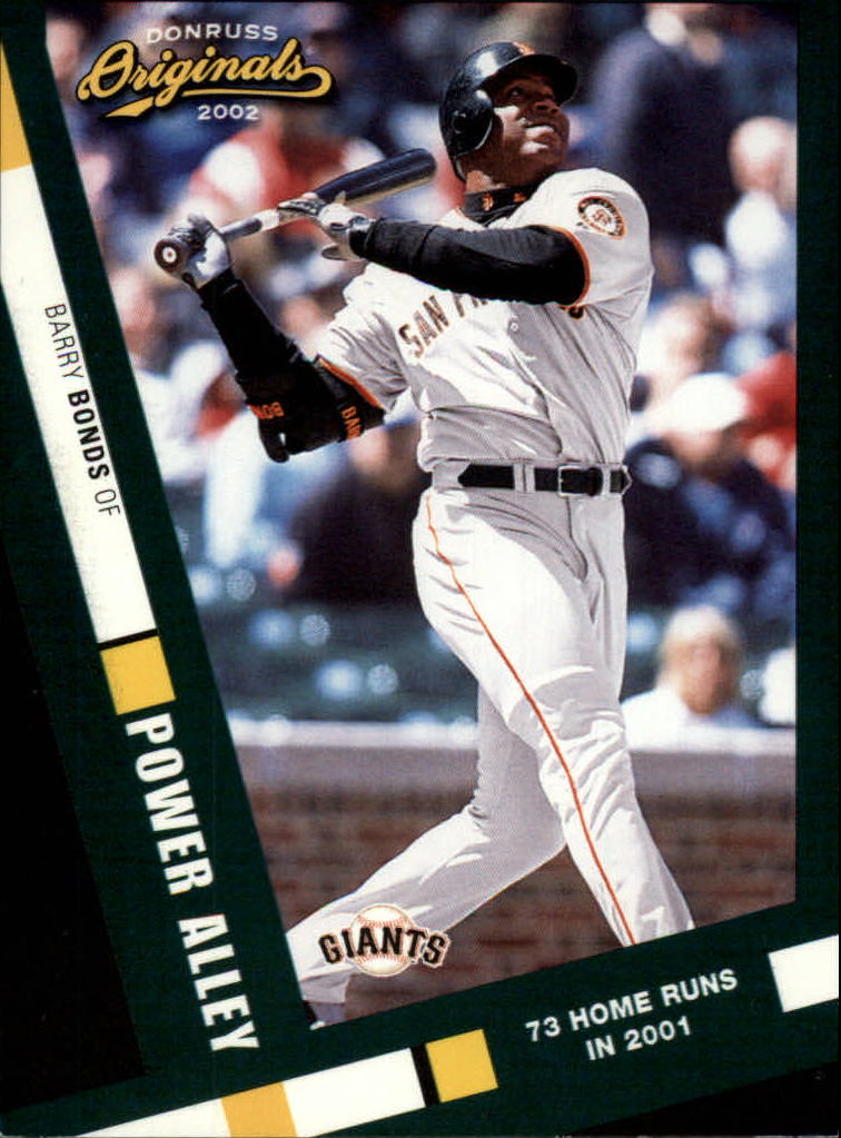 2002 Donruss Originals Power Alley #1 Barry Bonds
