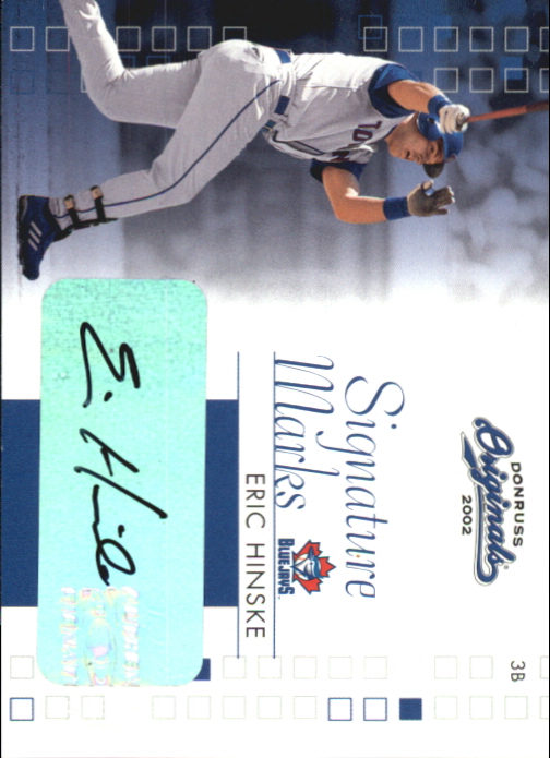 2002 Donruss Originals Signature Marks #2 Eric Hinske/200