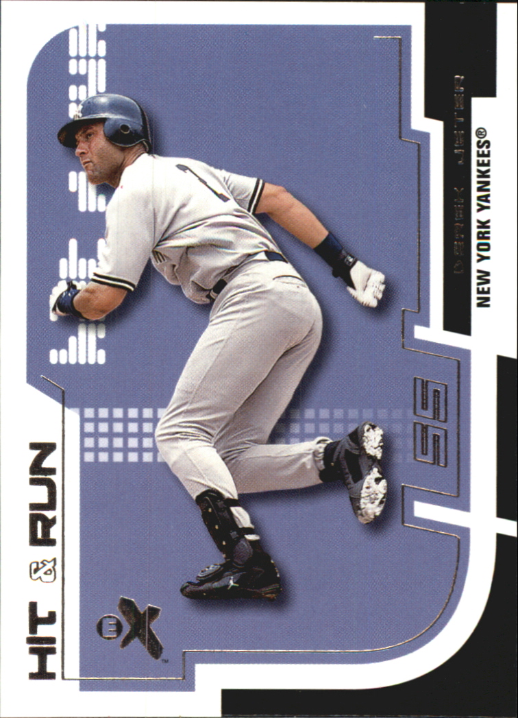 2002 E-X Hit and Run #2 Derek Jeter
