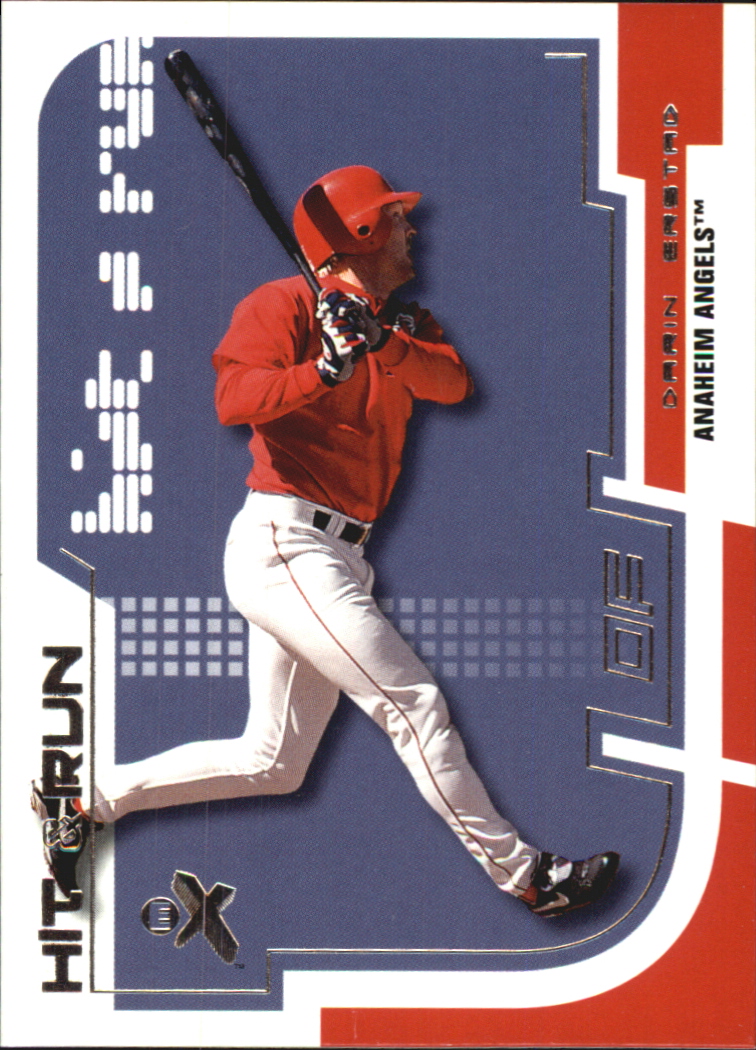 2002 E-X Hit and Run #10 Darin Erstad