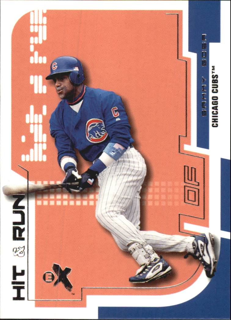 2002 E-X Hit and Run #28 Sammy Sosa