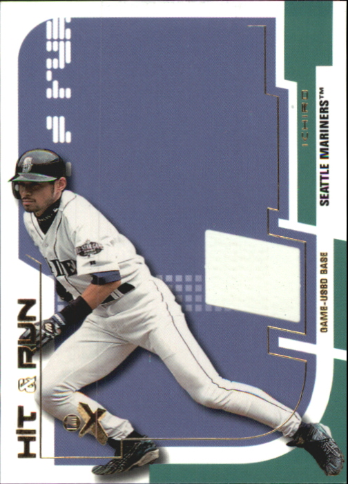 2002 E-X Hit and Run Game Base #9 Ichiro Suzuki