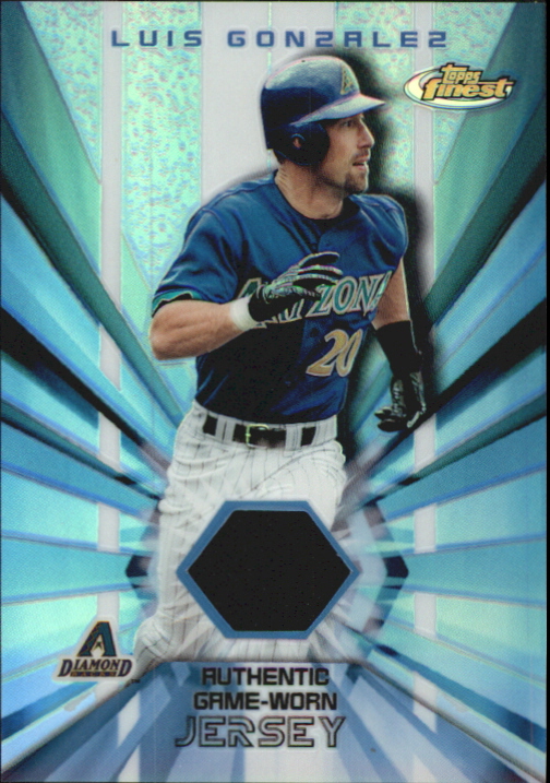 2002 Finest Jersey Relics #FJRLG Luis Gonzalez