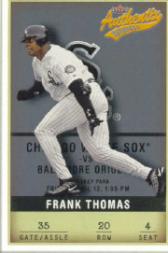 2002 Fleer Authentix #20 Frank Thomas