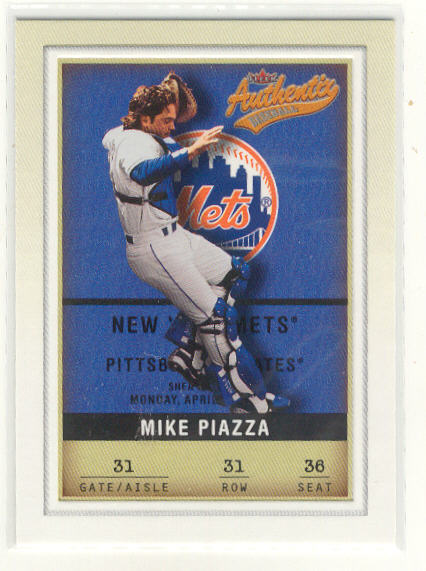 2002 Fleer Authentix #31 Mike Piazza