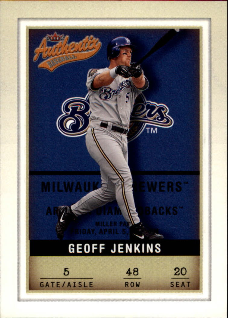 2002 Fleer Authentix #48 Geoff Jenkins